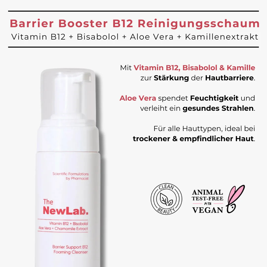 Reinigungsschaum mit Vitamin B12